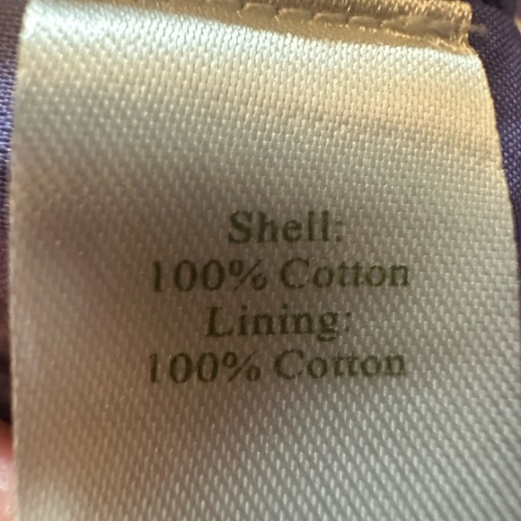 Garnet Hill A-Line Skirt in Purple and White Polka Dots - Picture 4 of 4